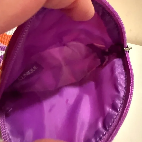 Clinique Purple Cosmetic Bag - Picture 5 of 6